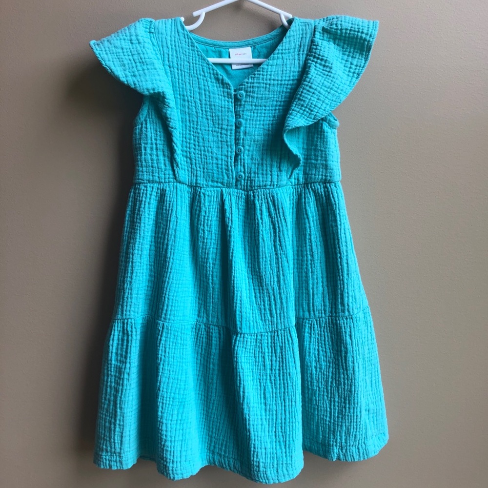 Hannah Andersson girls cotton Gauze dress Sz 5